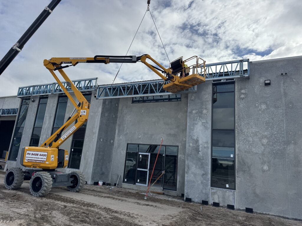 Light Gauge Steel framing for a commercial project in Forrestdale provided by Frametec Systems