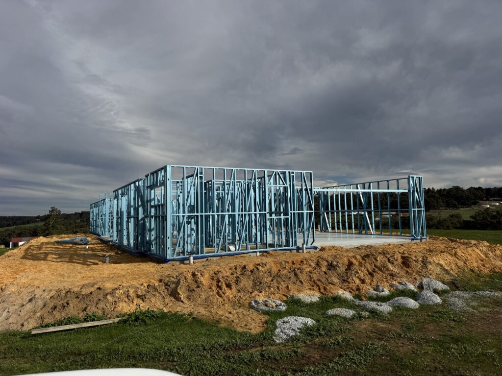 owner builder project in Lowe Chittering for wall framing by Frametec Systems